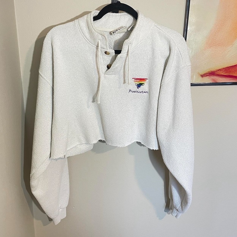 Vintage 1980's Provincetown Cropped Pullover